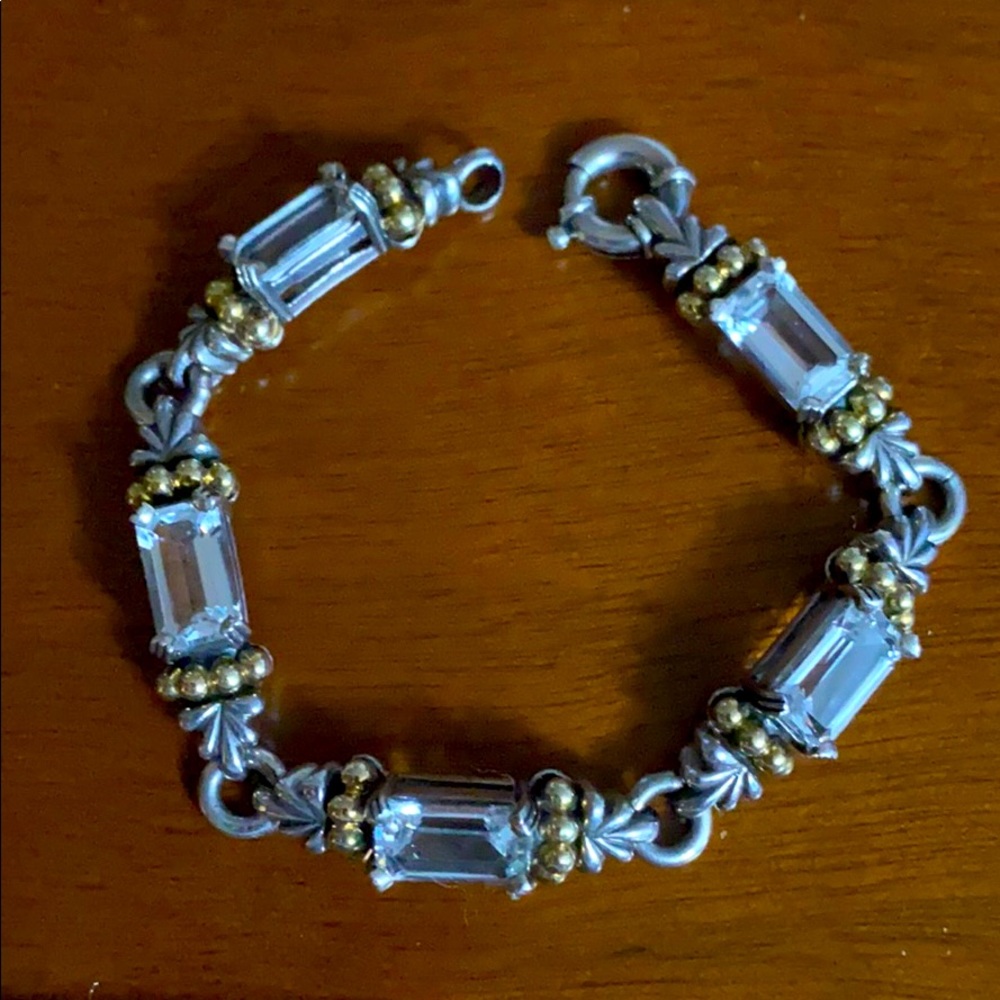 Lagos 18K and Sterling White Topaz Glacier